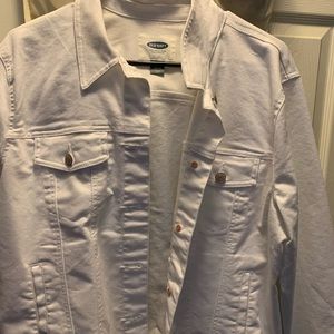 Old Navy white jean jacket